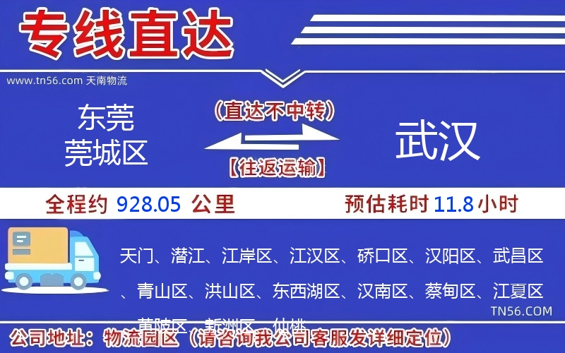 東莞莞城區(qū)到武漢物流公司 東莞莞城區(qū)到武漢物流公司